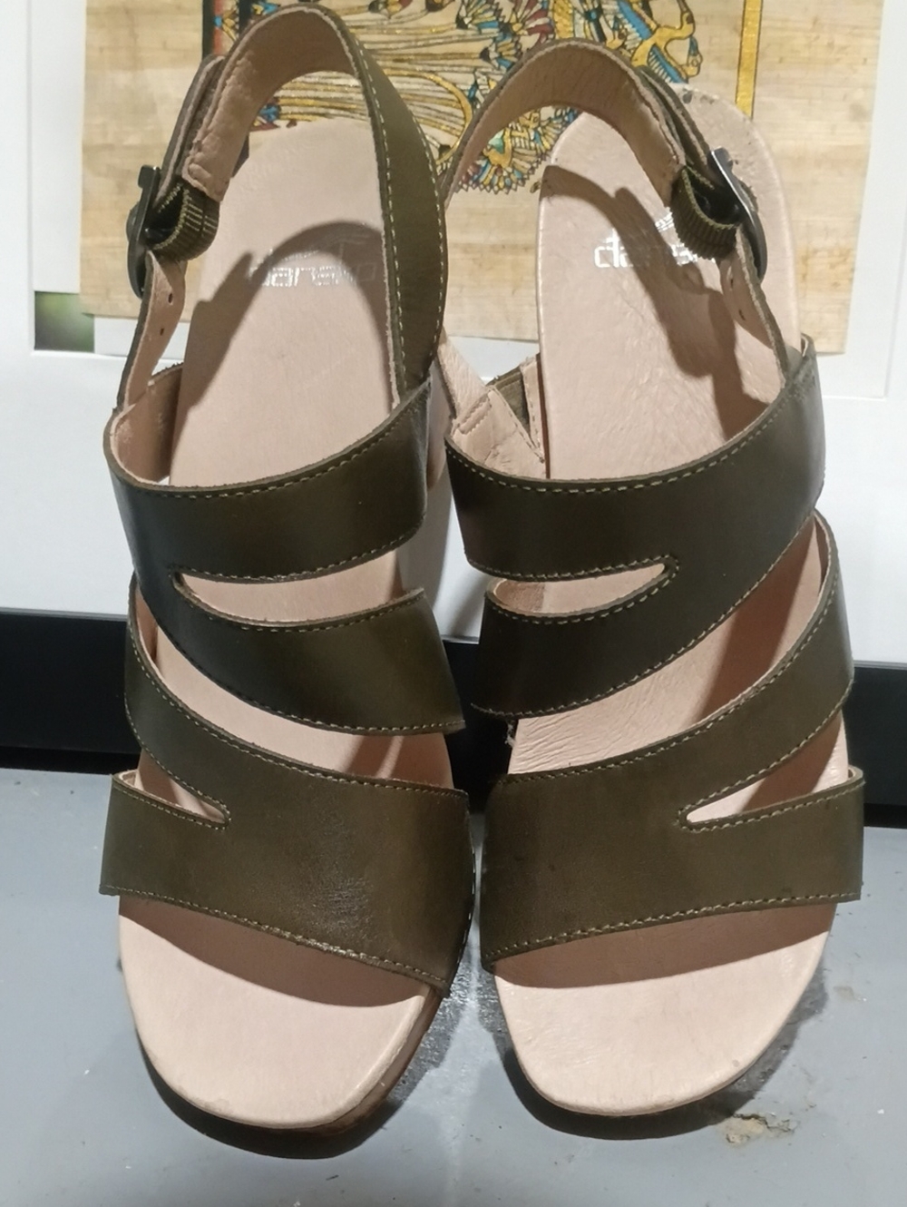 Dansko Olive Green Strappy Women’s Sandals